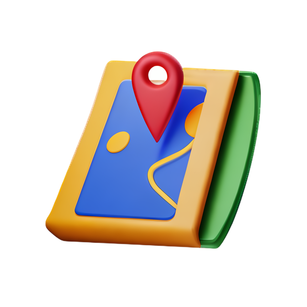 maps guidance 3d travel and holiday illustration png