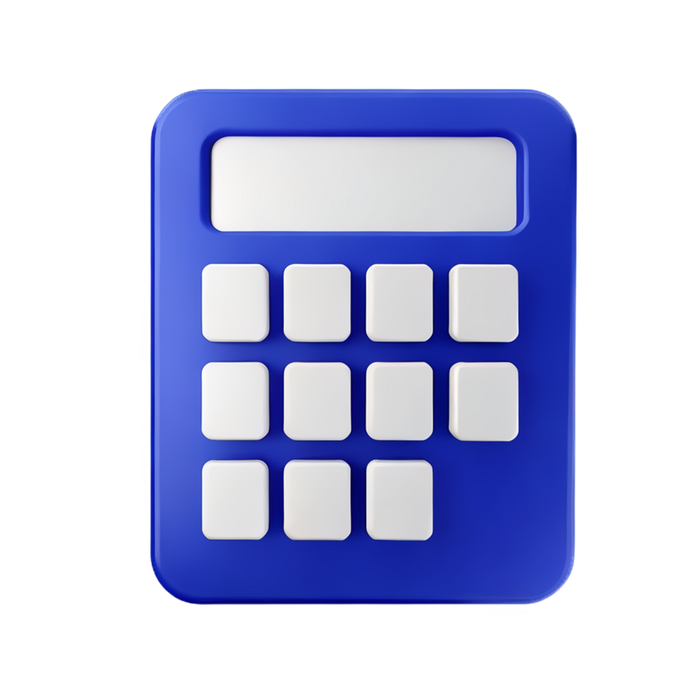 calculator 3d user interface icon png