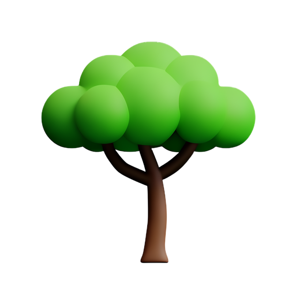 arbre 3d icône illustration png