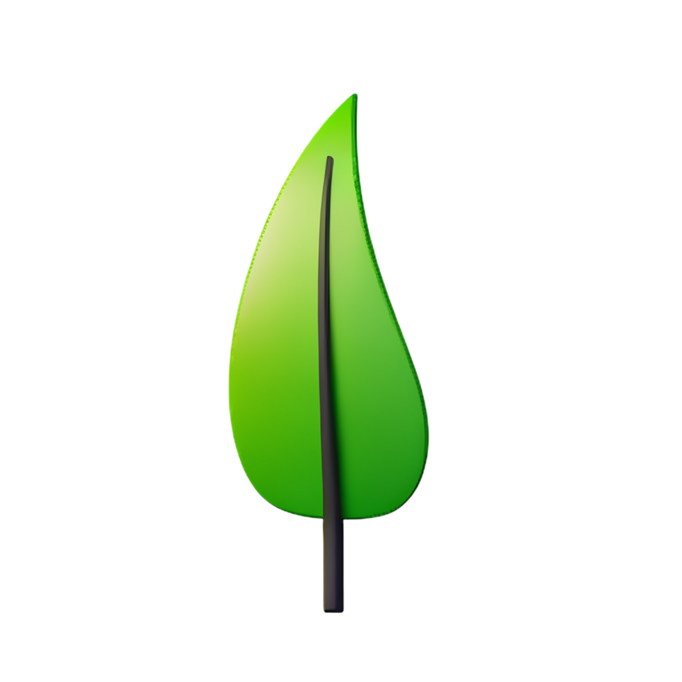 leaf 3d illustration icon png