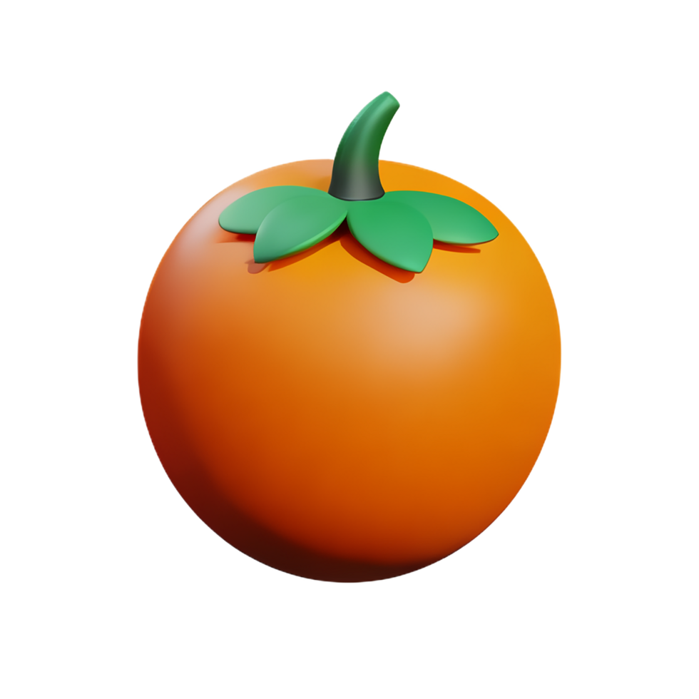 orange 3d rendering icon illustration png