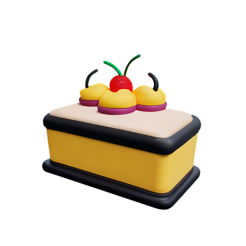 cake 3d icon illustration png