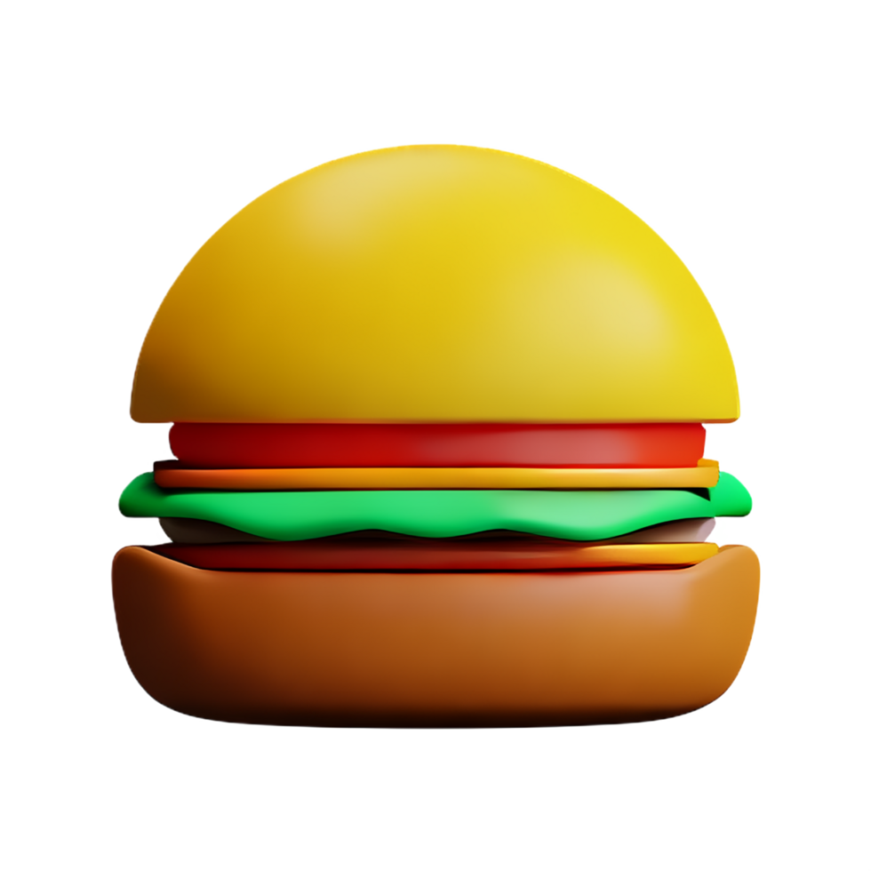 burger 3d icon illustration png