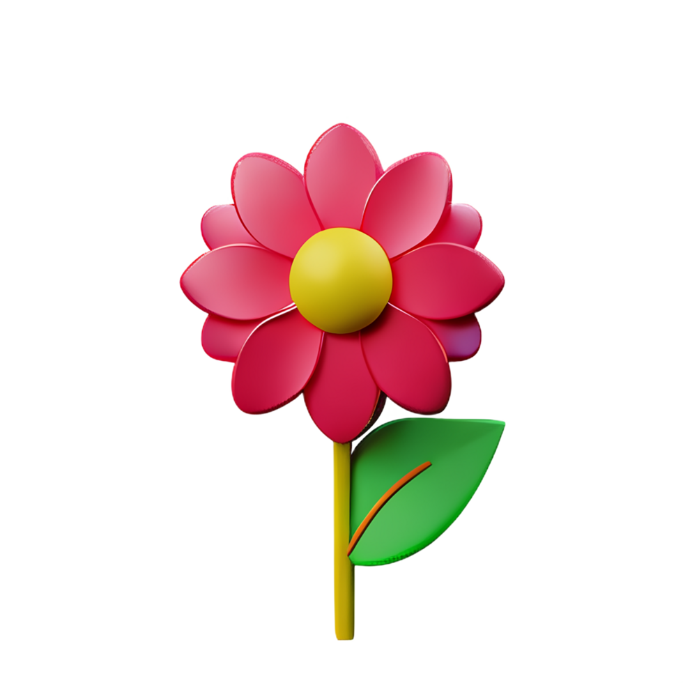 flower 3d illustration icon png