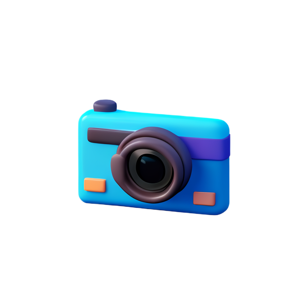 3d illustration digital camera polaroid png