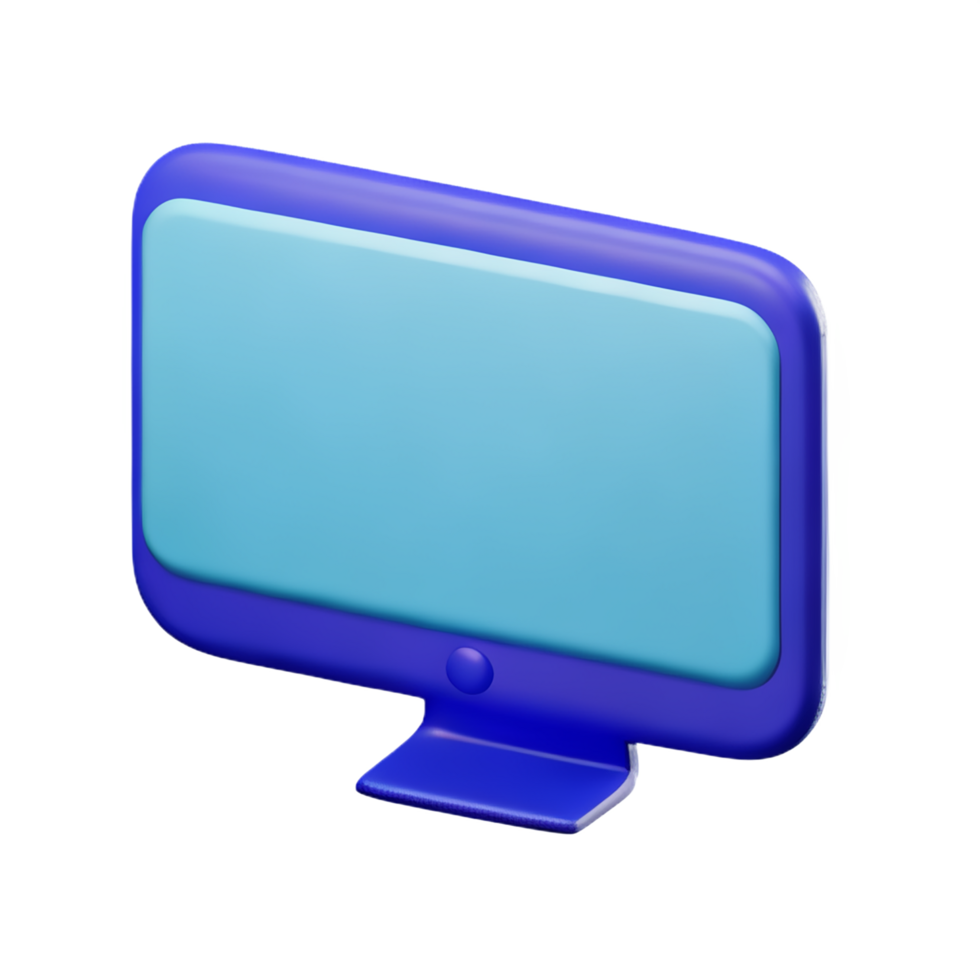 computer 3d icon illustration png