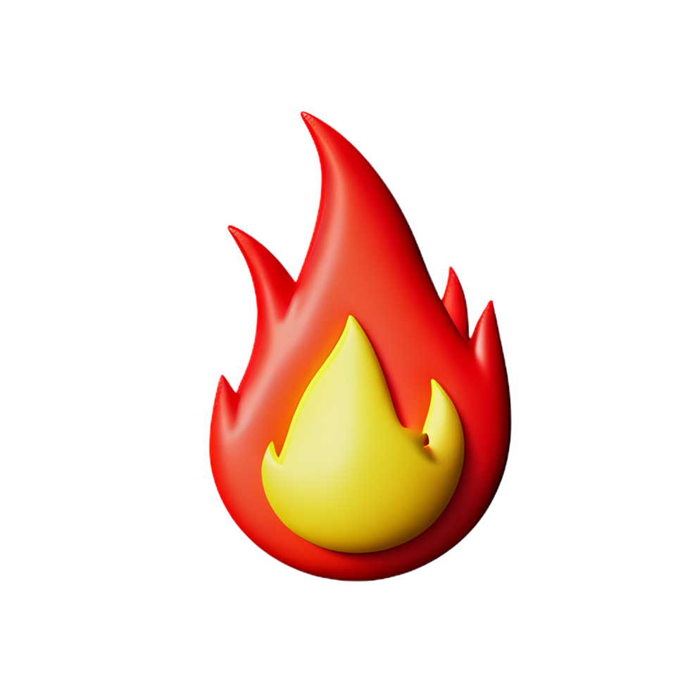 fire 3d illustration icon png