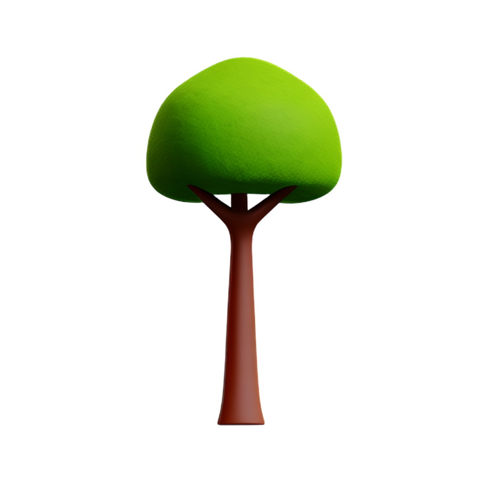 árbol 3d icono ilustración png