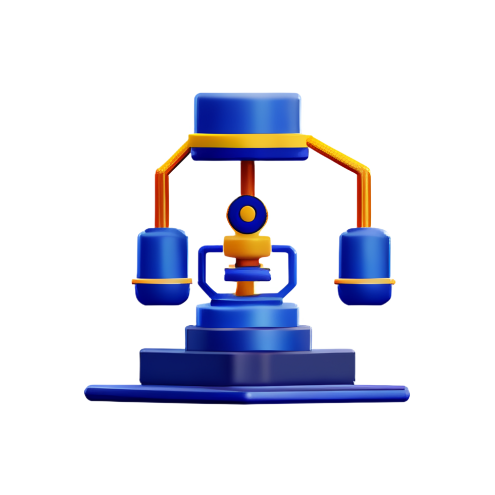 automatisation industrie avec 3d icône rendre ai robot png