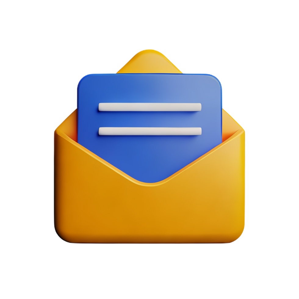 Email 3d Rendern Symbol Illustration png