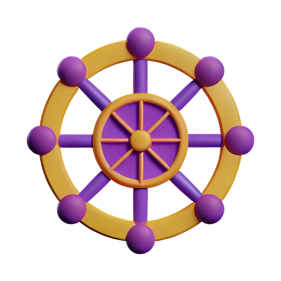mandala 3d rendering icon illustration png