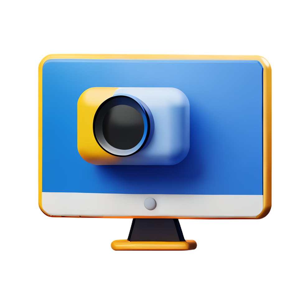 computer 3d icon illustration png