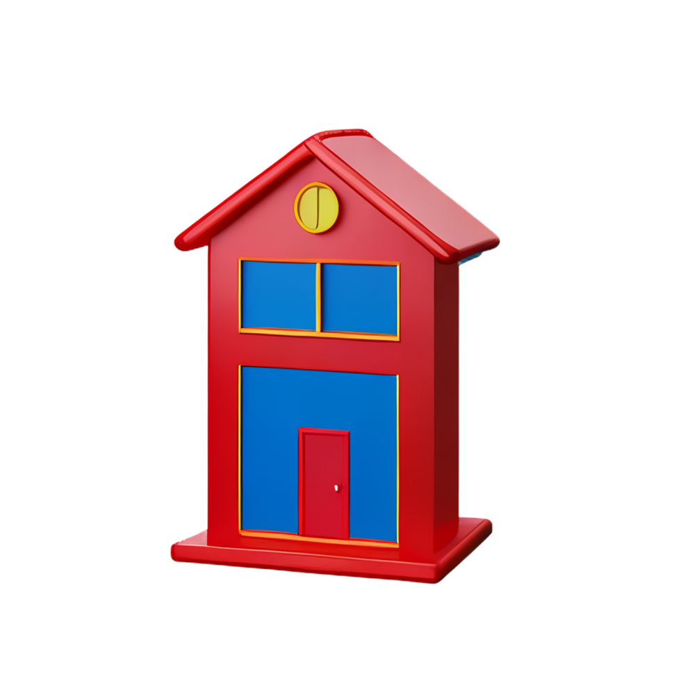 house 3d icon illustration png