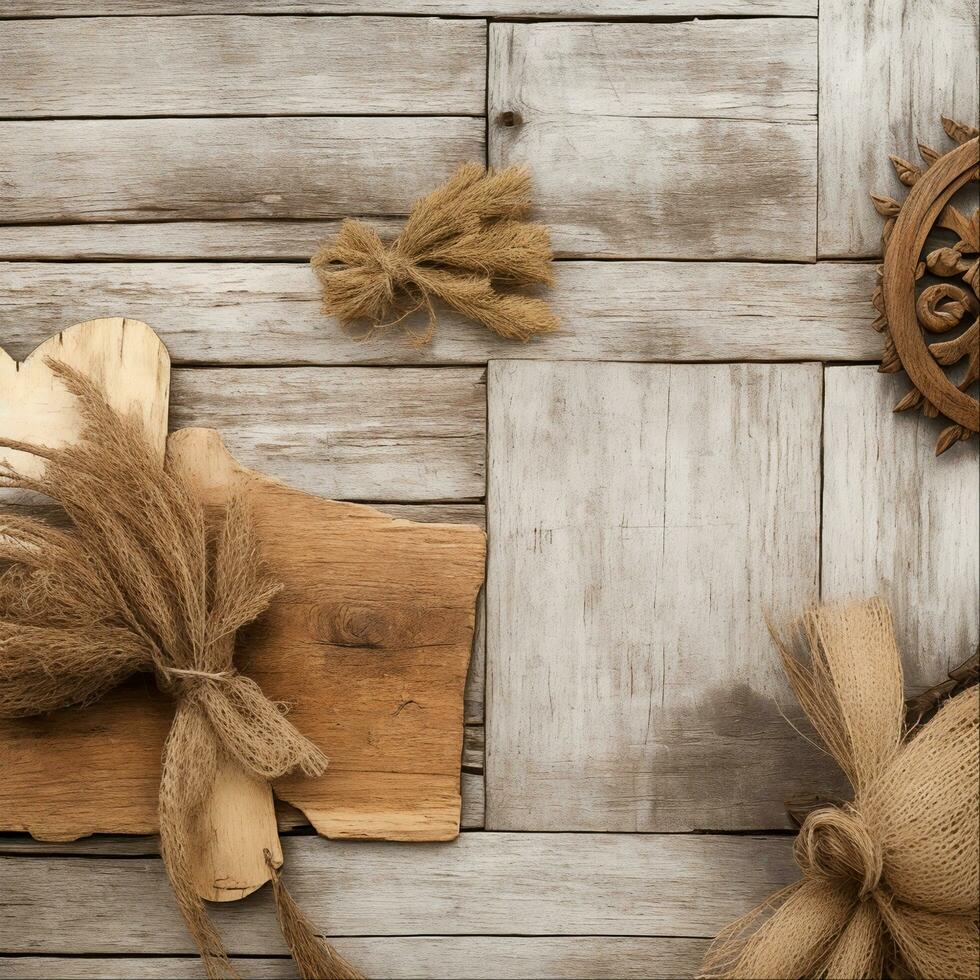 Beauty Antique Wood Background, Generative Ai photo