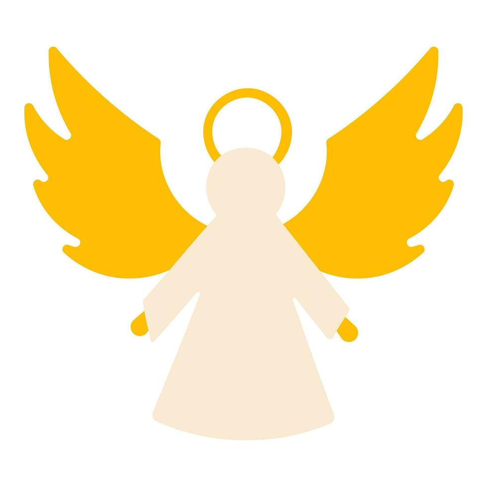 angel christmas saint decoration tree icon element vector