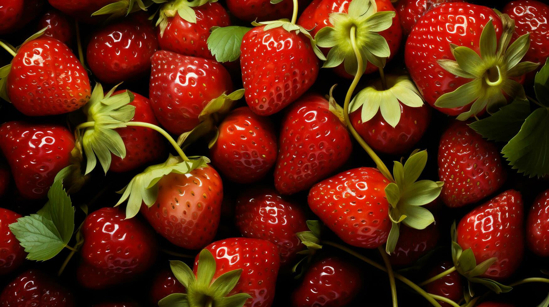 Beauty of strawberry, Generative Ai photo