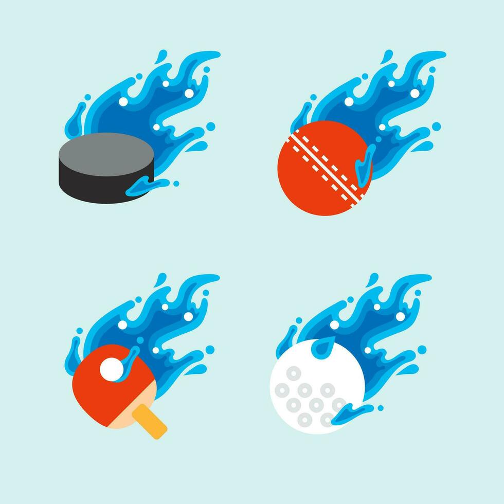 cricket ball flying water ball icon Design Vector, liquid fluid Concept Design, Creative Symbol. vector