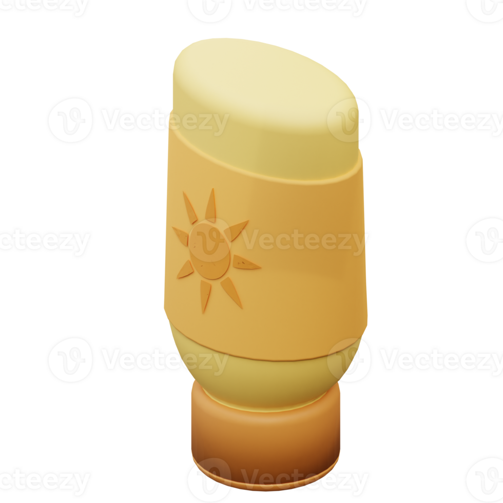 3d illustration body lotion png