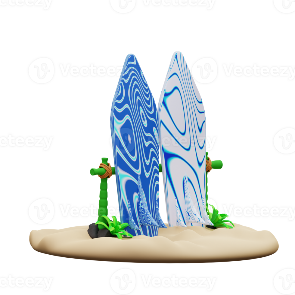 3d illustration of water surfing png