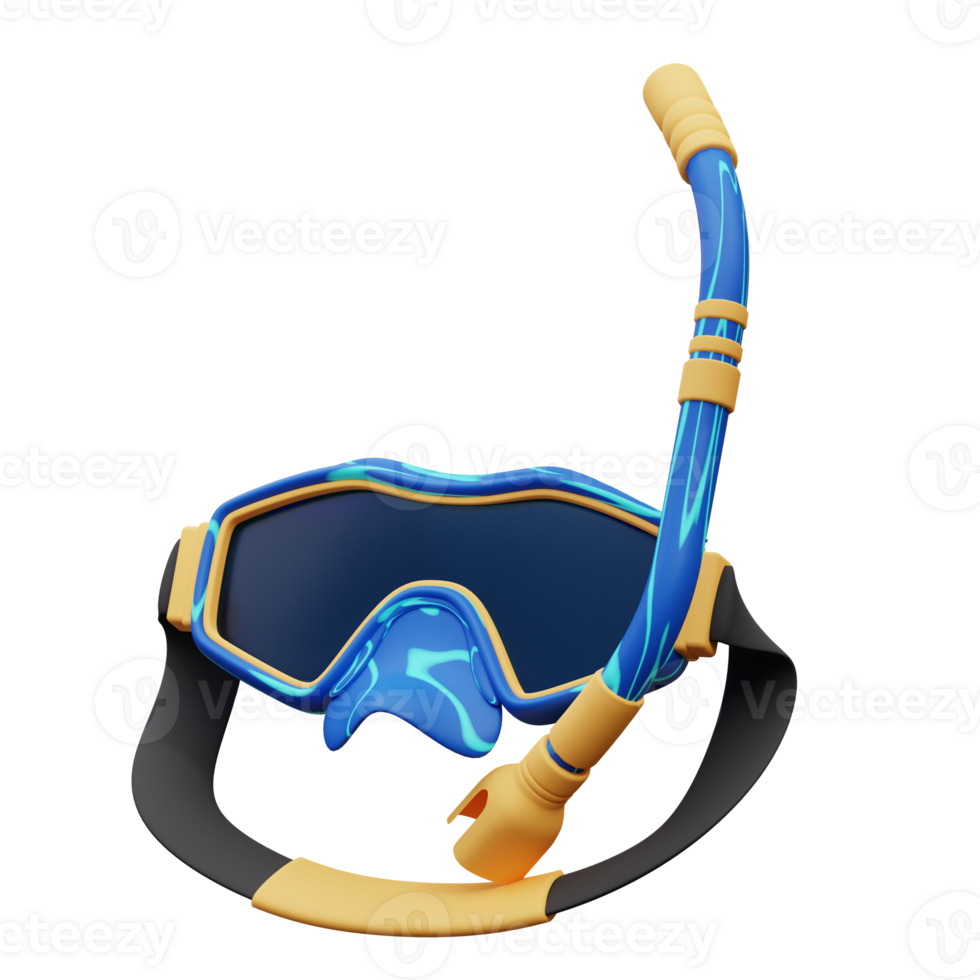 3D illustration of diving goggles png