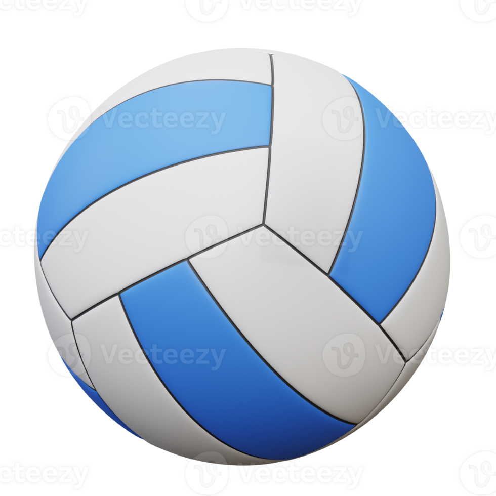 3d ilustração do uma voleibol bola png