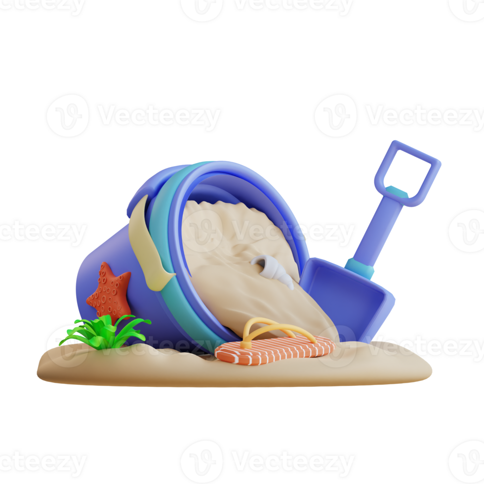 3d illustration of scope and sand cans png