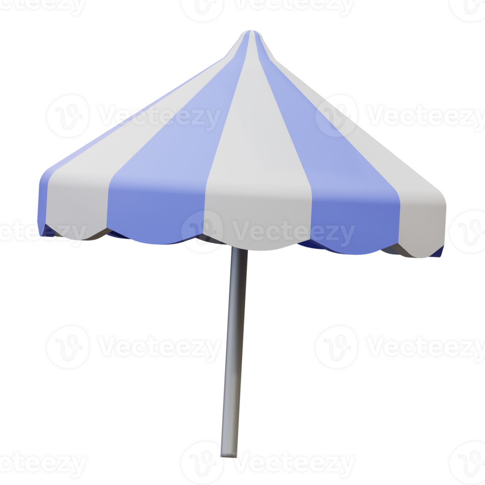 3d illustration of beach umbrella png