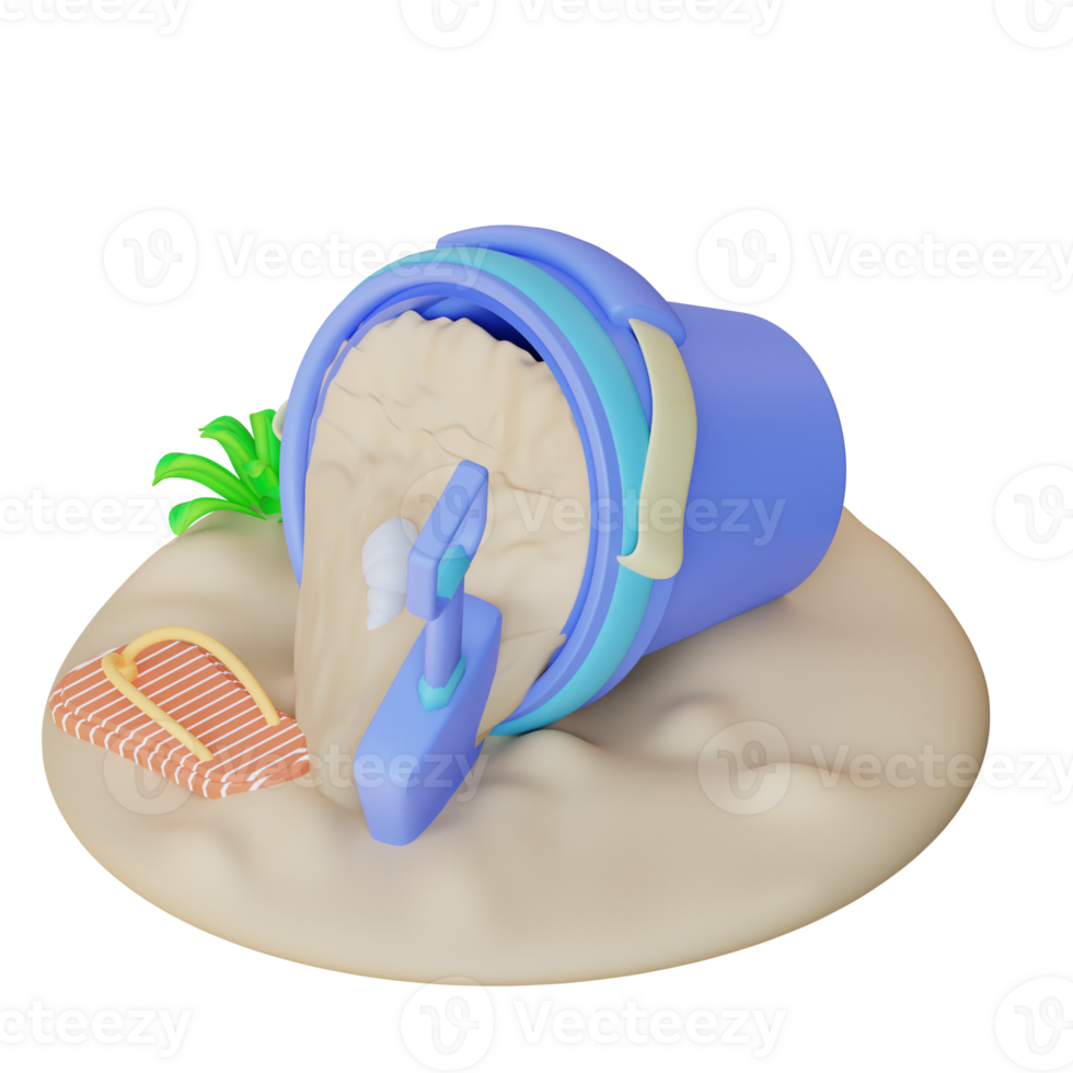 3d Illustration von Umfang und Sand Büchsen png