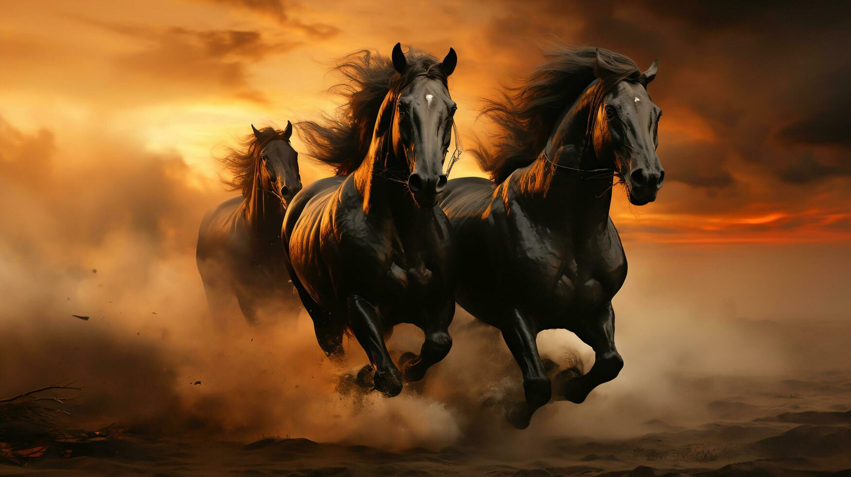 Mustang Horse Running Wallpaper