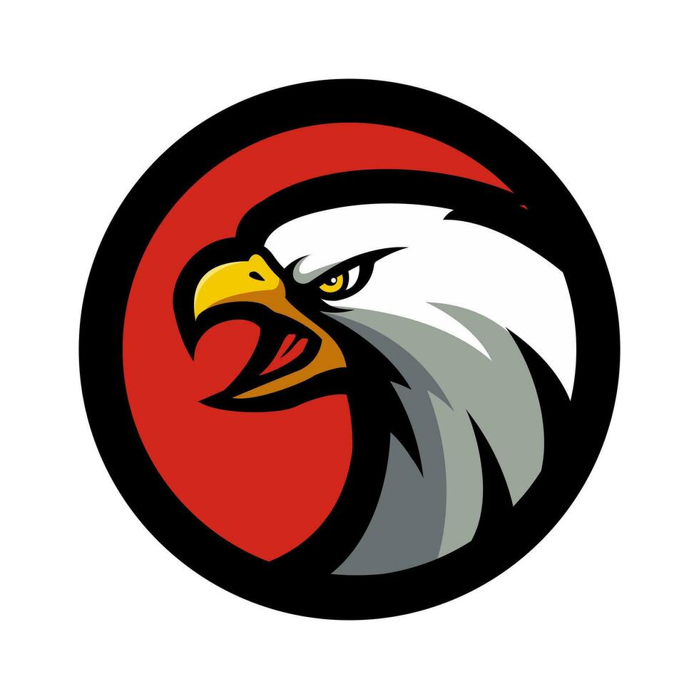 Eagle head logo concept vector illustration
