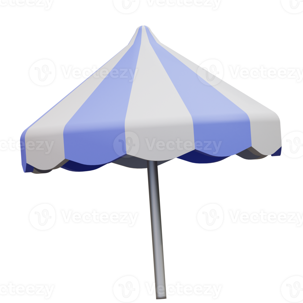 3d illustration of beach umbrella png