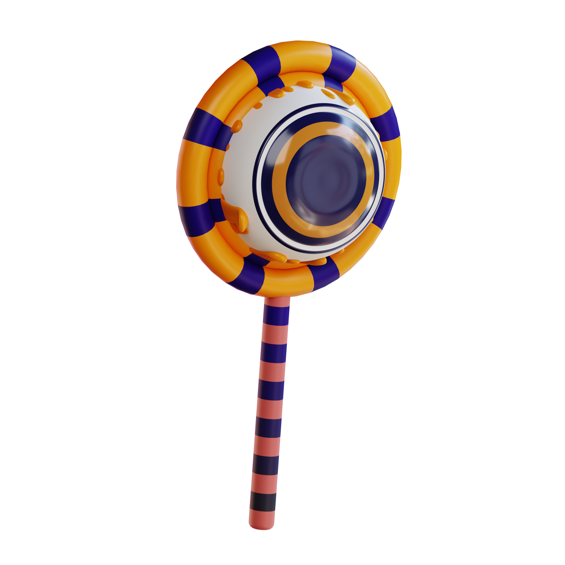 3d illustration of Halloweens eye lollipop 28240325 PNG
