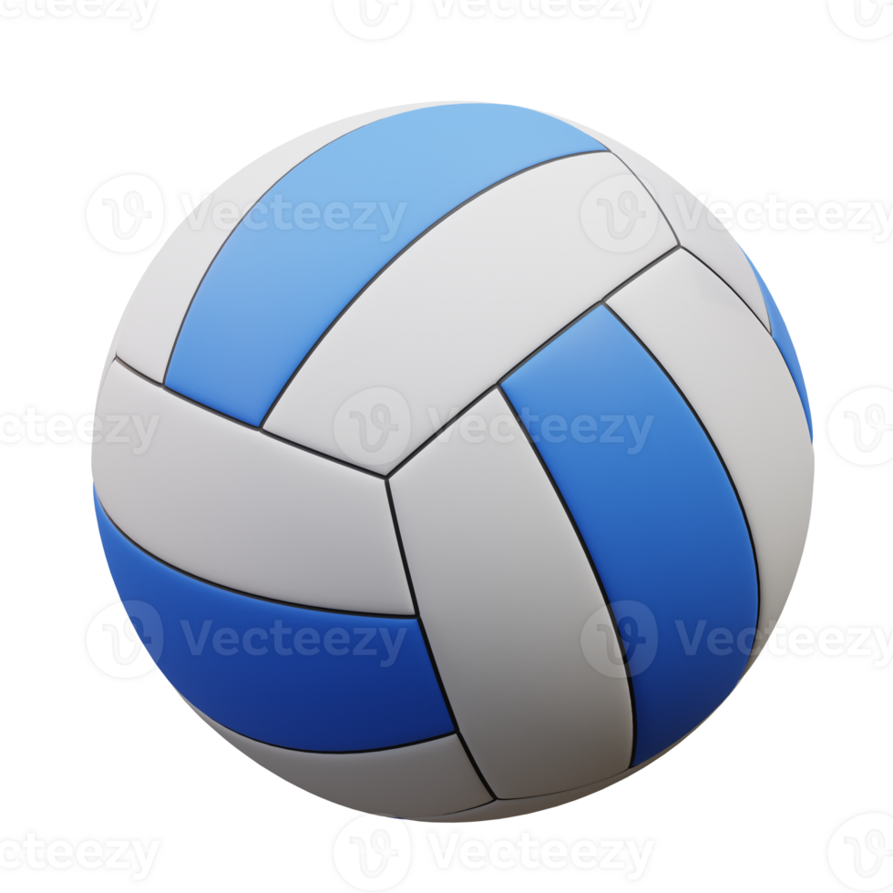 3d illustration of a volleyball ball png
