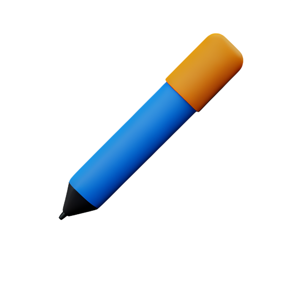 pen 3d rendering icon illustration png