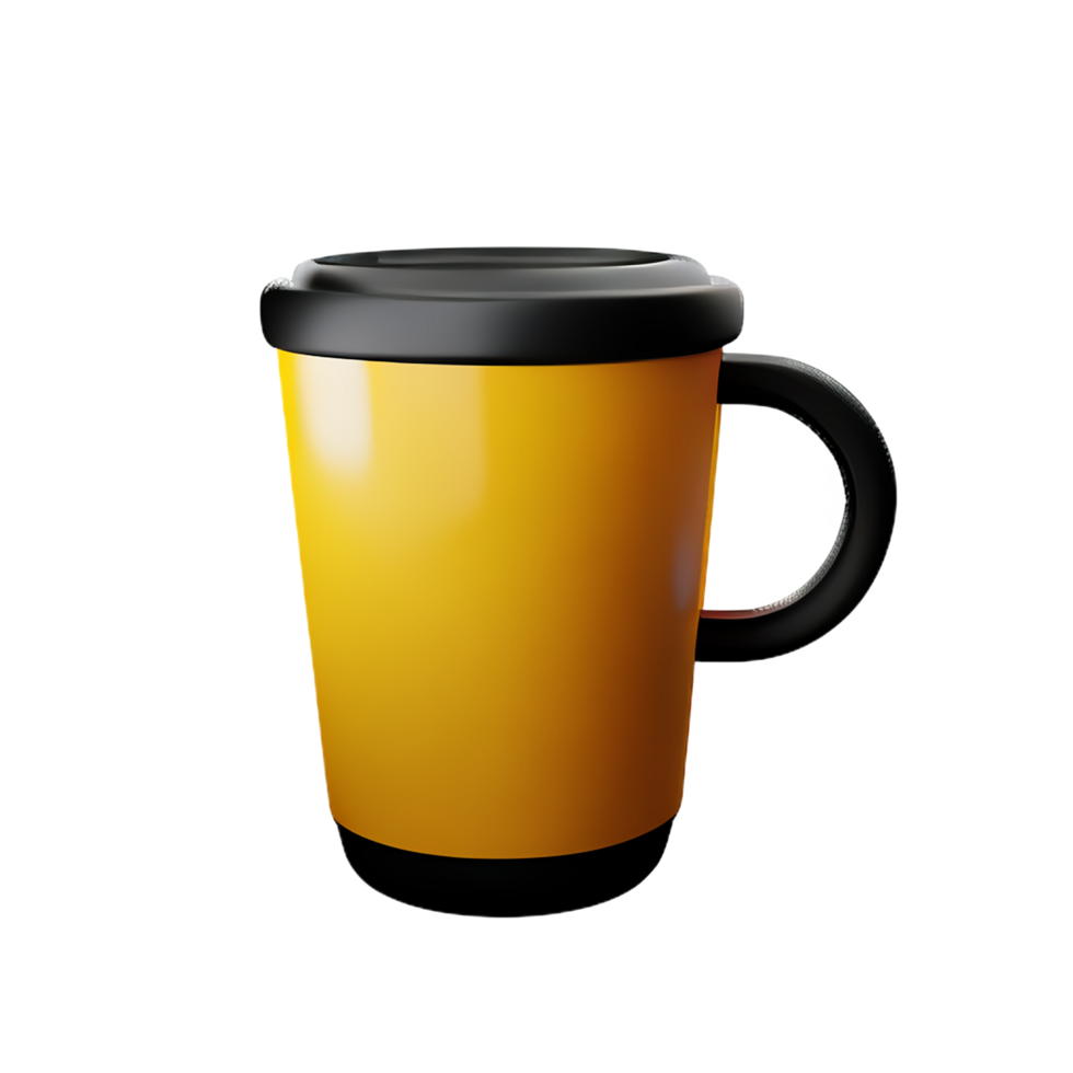 coffee cup 3d rendering icon illustration png