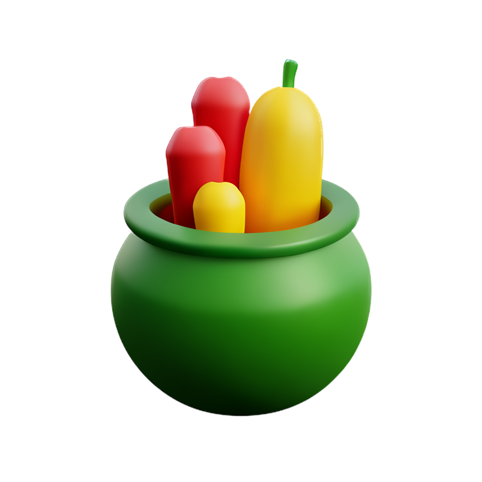 vegetable 3d rendering icon illustration png