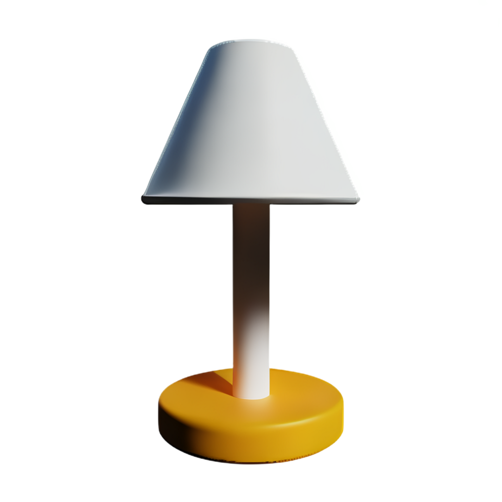 lamp 3d rendering icon illustration png