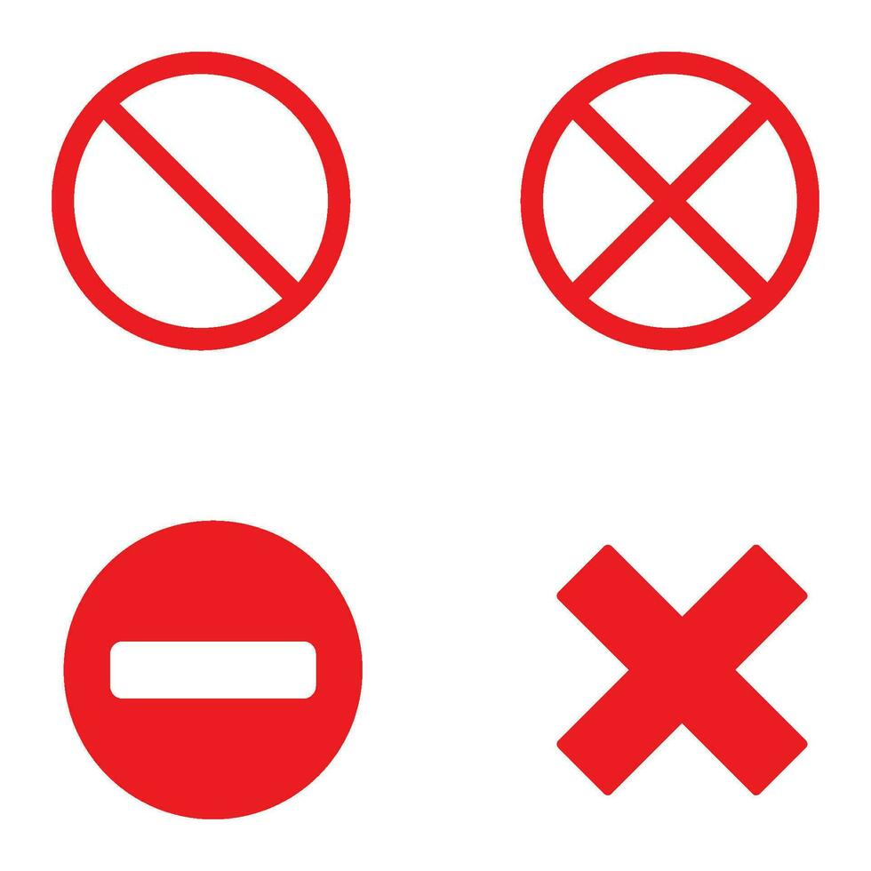 prohibido icono vector