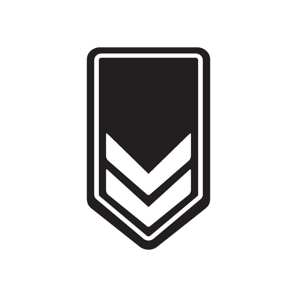 military rank icon vector