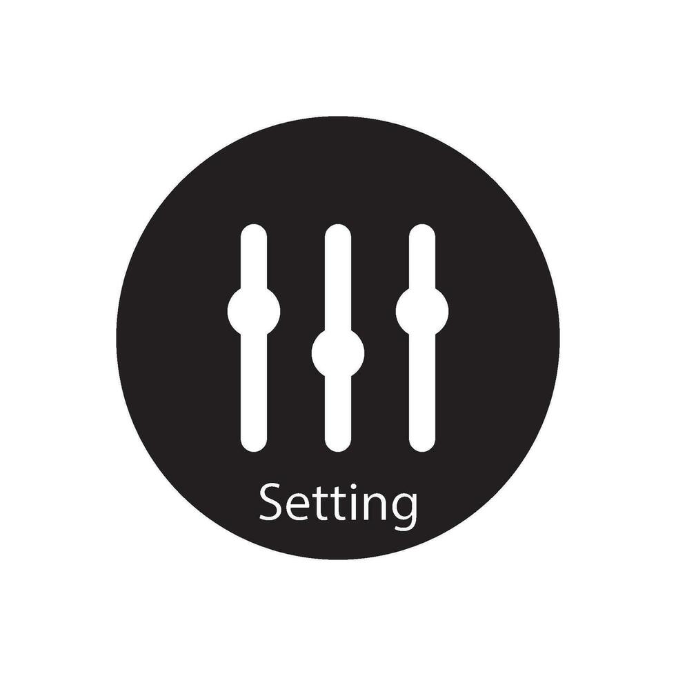 settings icon vector