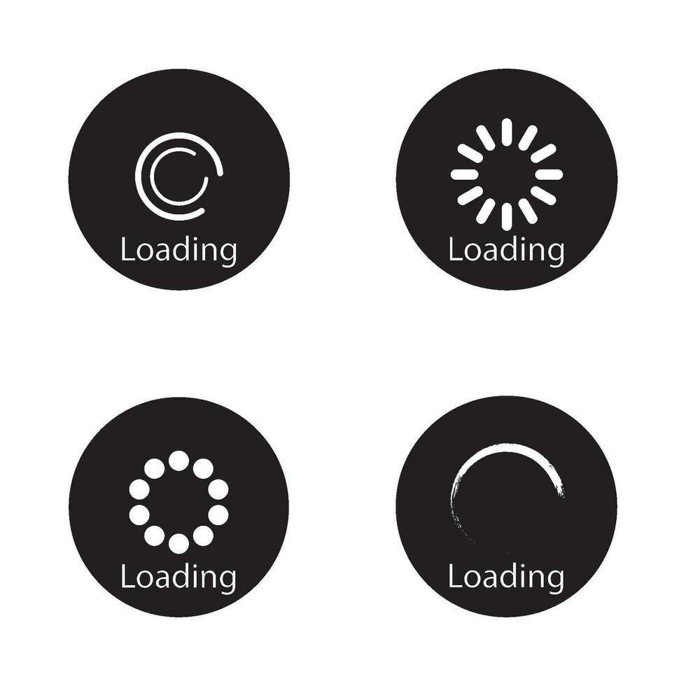 loading icon vector