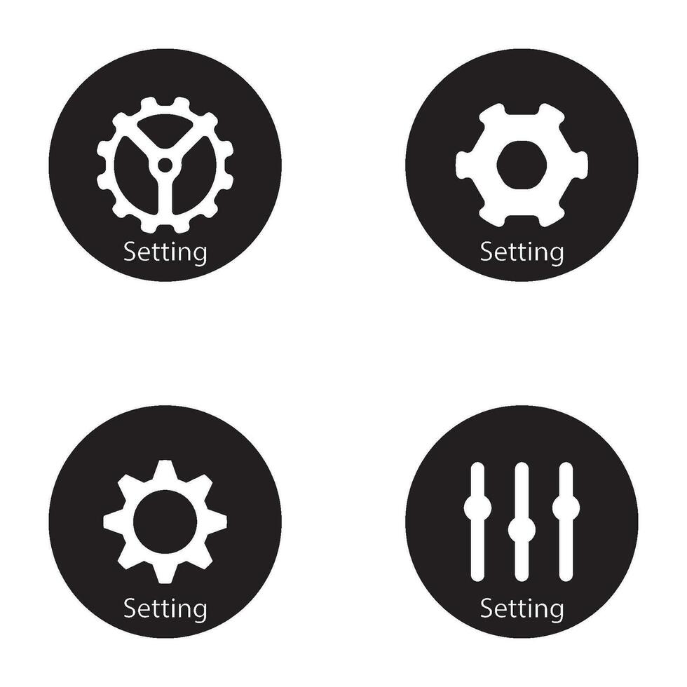 settings icon vector