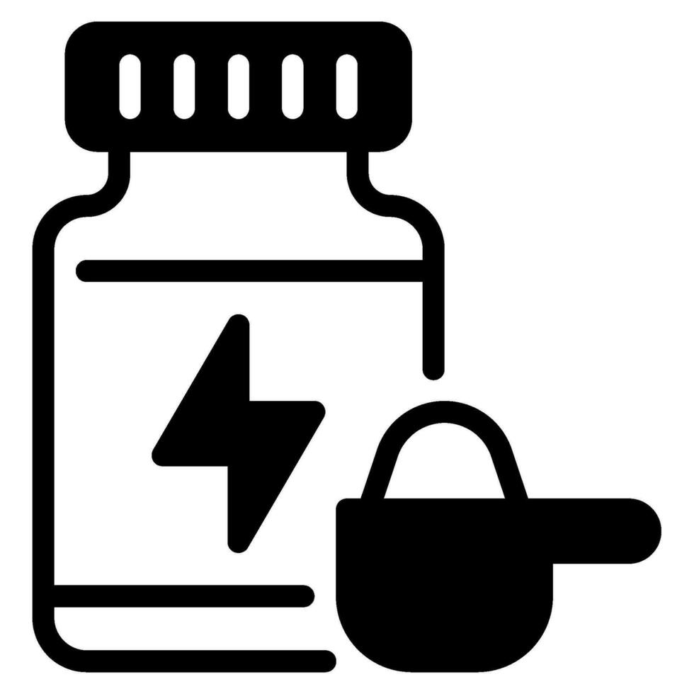 Protein Power Icon Illustration vector