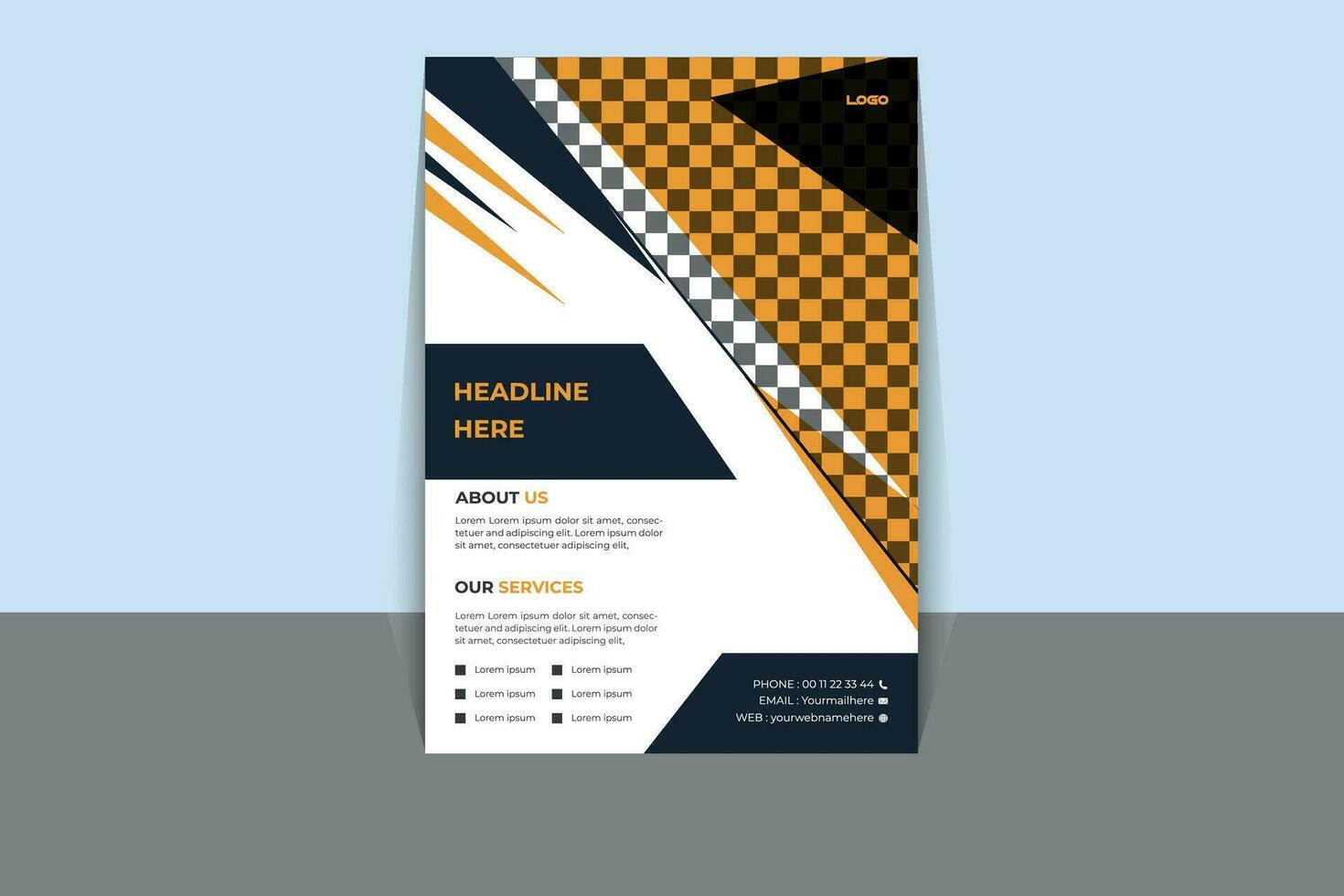 corporate Business Flayer design. vector