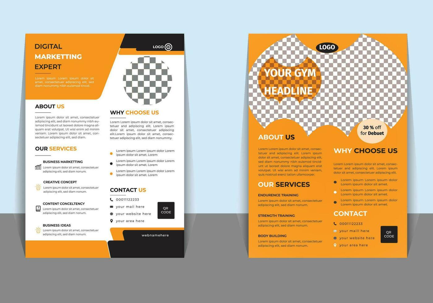 corporate Business Flayer design. vector