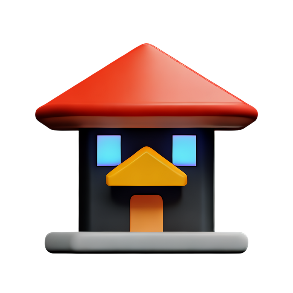 home 3d user interface icon png