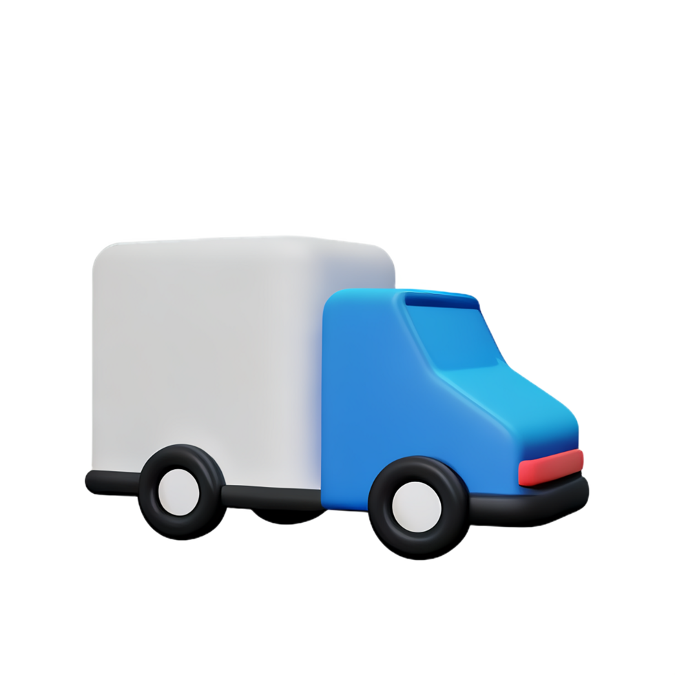 delivery 3d rendering icon illustration png