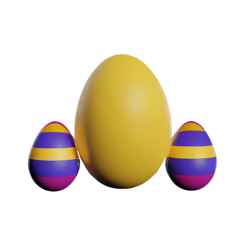 easter 3d icon illustration png