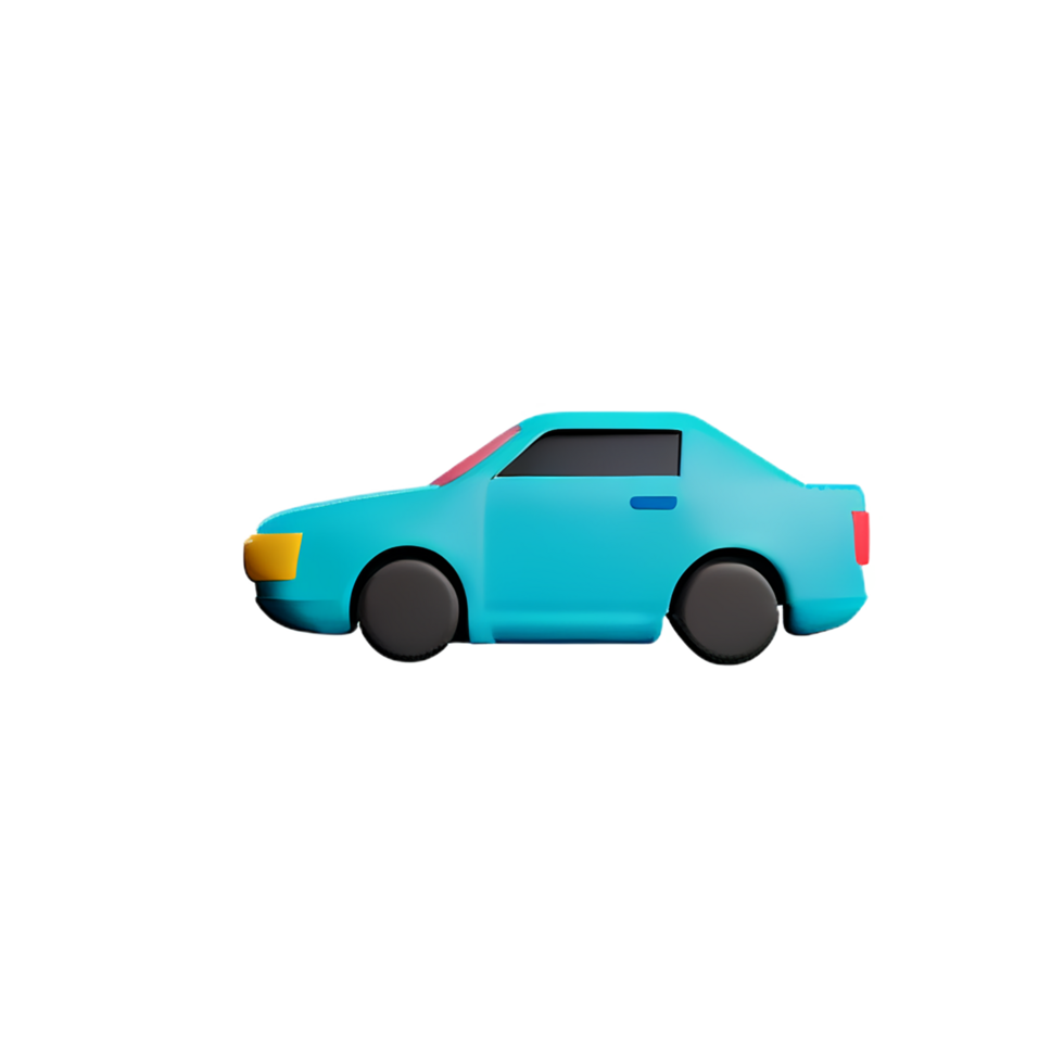 coche 3d ilustración icono png