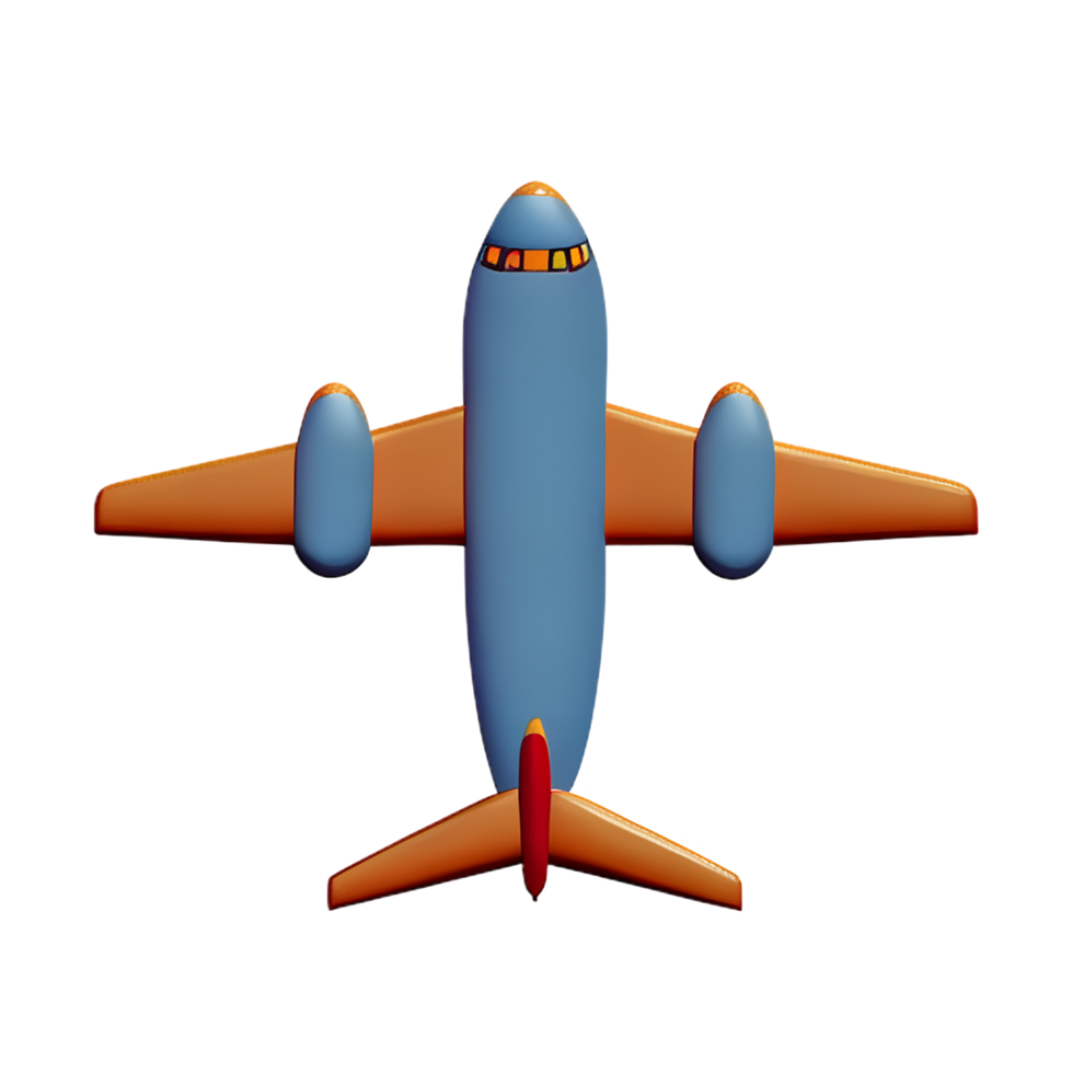 avion 3d le rendu icône illustration png